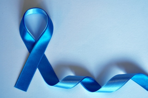 Blå prostata-kræft awareness-sløjfe