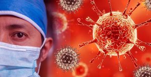 Illustration af corona-virus