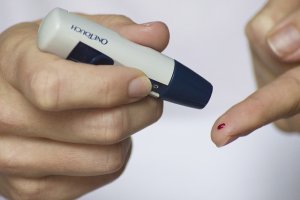 Diabetes finger prick